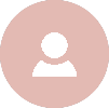 A pink circle with an image of someone in the middle.